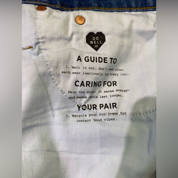 NWT MADEWELL DENIM HI-RISE CUTOFF DENIM SHORTS, JEAN SHORTS- SIZE 37, 14, 16 - Picture 10 of 16